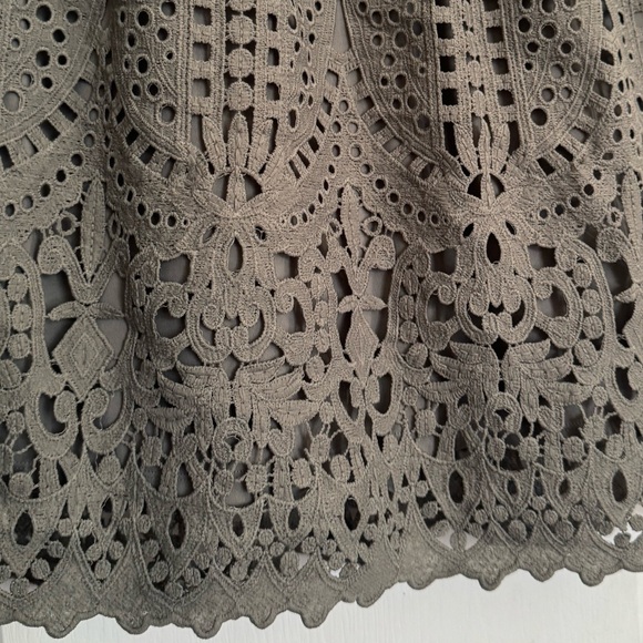 ALTAR’D STATE LACE DRESS. BEAUTIFUL GREEN OLIVE LINED DRESS. LIKE NEW! - Picture 7 of 15